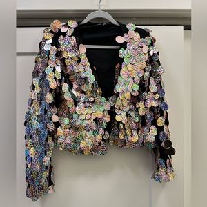 Nasty Gal Large Sequin Sweater